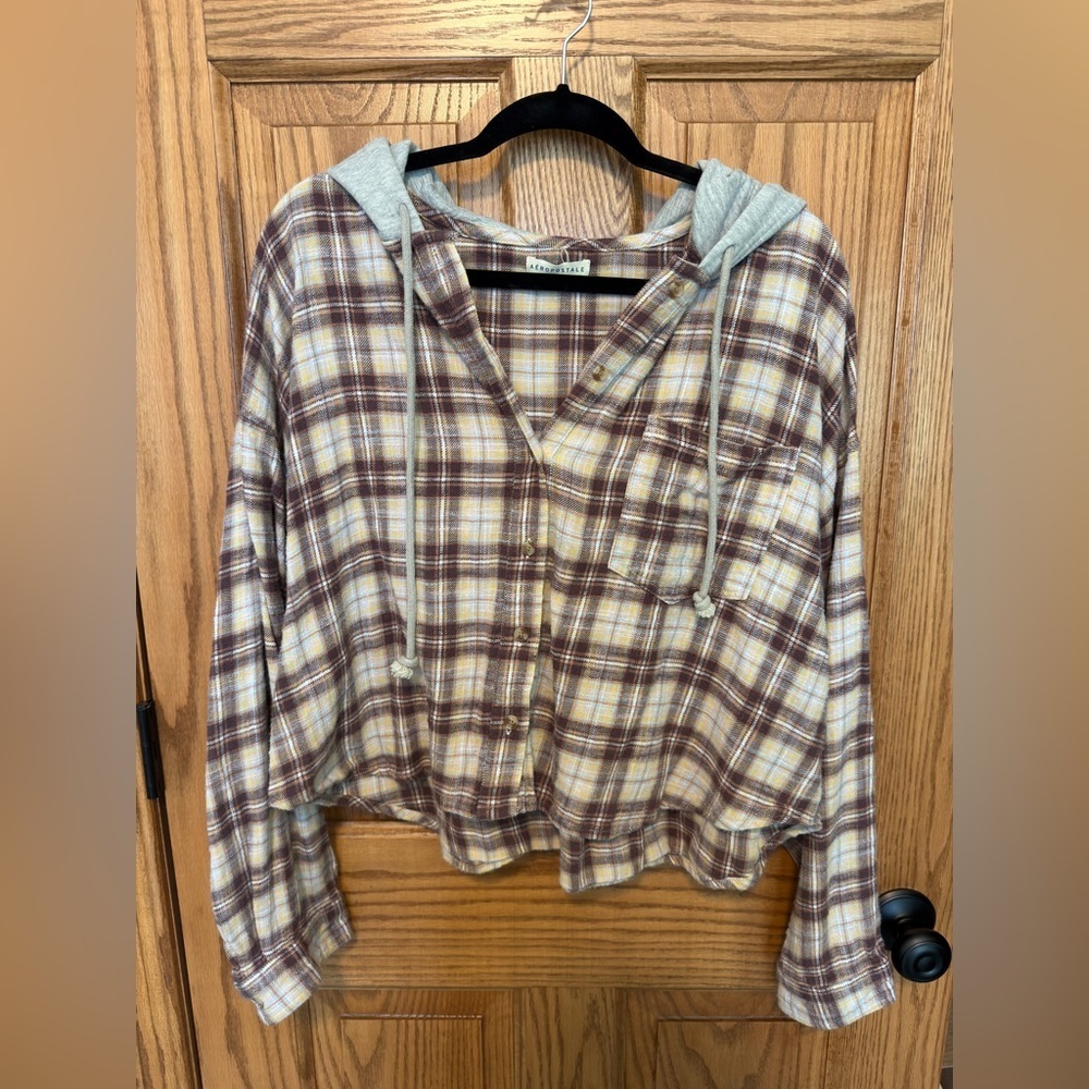 Aeropostale Cropped Flannel